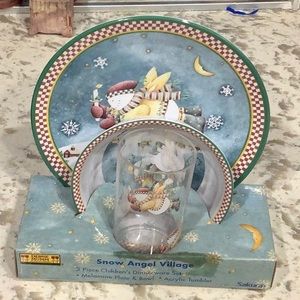 Debbie Mum 3 piece snow angel dinnerware set